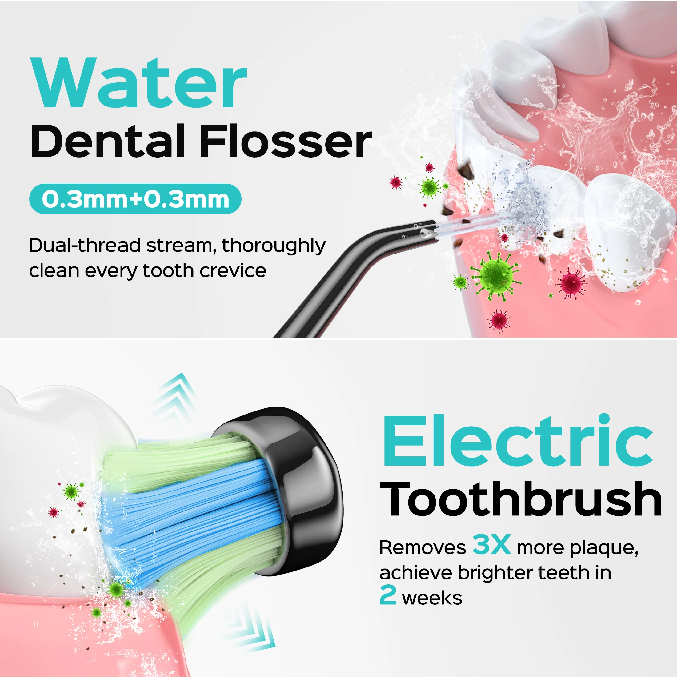 COSLUS C20&C41 Electric Toothbrush Set - Image 3