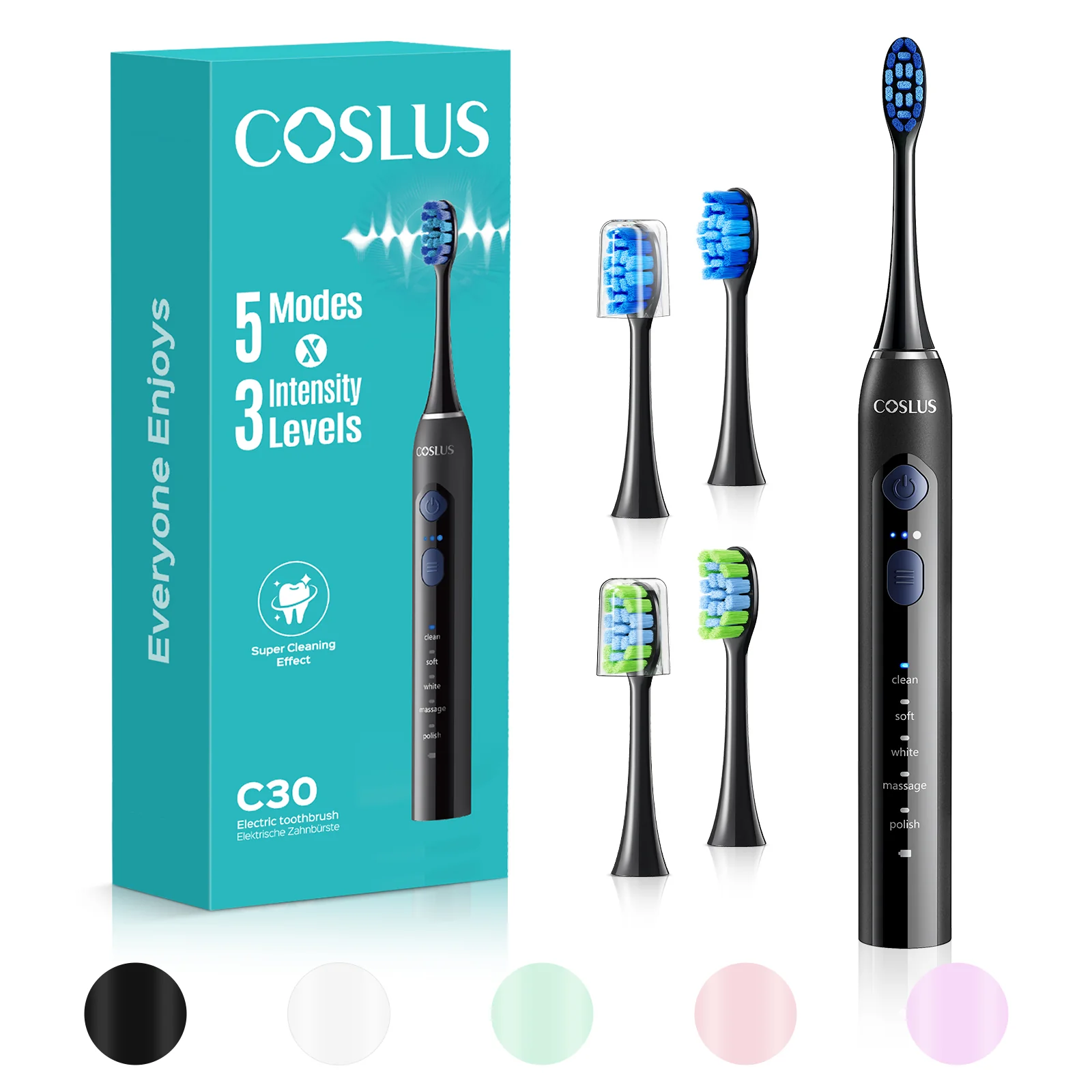 COSLUS C30 Sonic Electric Toothbrush for Adults - Image 3