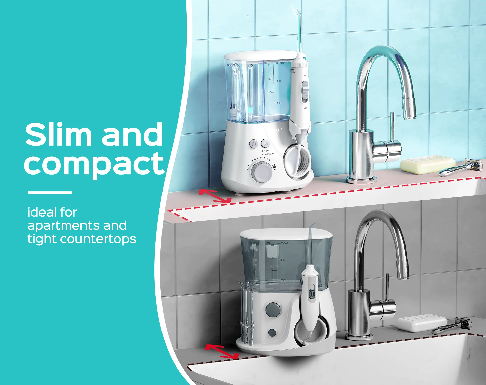 COSLUS E2 Countertop Water Flosser for Family - Image 5